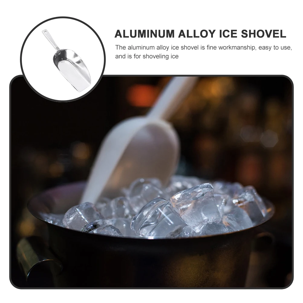 

Aluminum Ice Scoop Grain Shovel Multi-functional Food Tool Ergonomic Handle Kitchen Bar Restaurant Dessert Shop