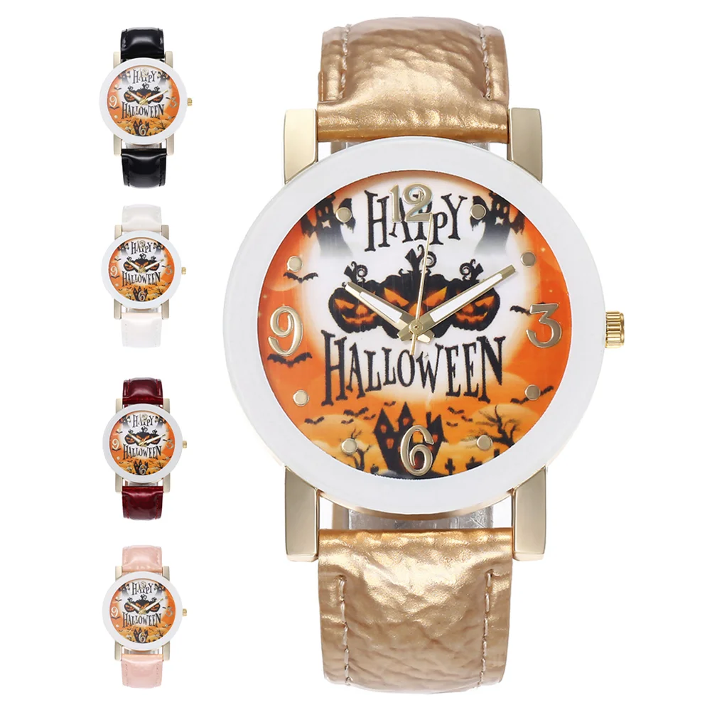 Pumpkin Women's Watch Ladies Watches for Halloween Ornament Fashion Belt Quartz