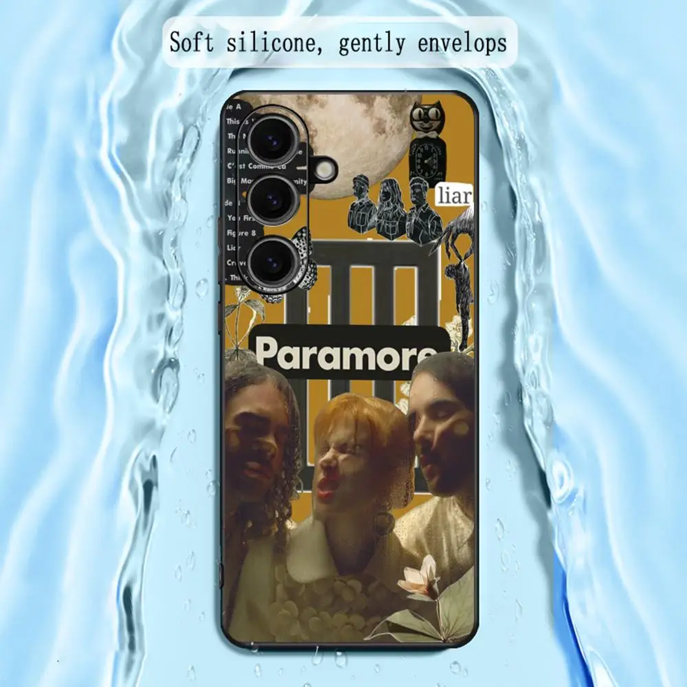 Paramore fashion cool pattern ins Phone Case For Samsung Galaxy S25 S24 S23 S22 S21 S20 Plus Ultra Note20 Limited Soft Black