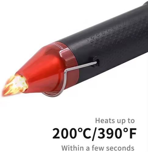 300W Electrical Mini Heat Gun Handheld Hot Air Gun with 300PCS Heat Shrink Butt for DIY Craft Embossing Shrink Wrapping PVC - Image 5
