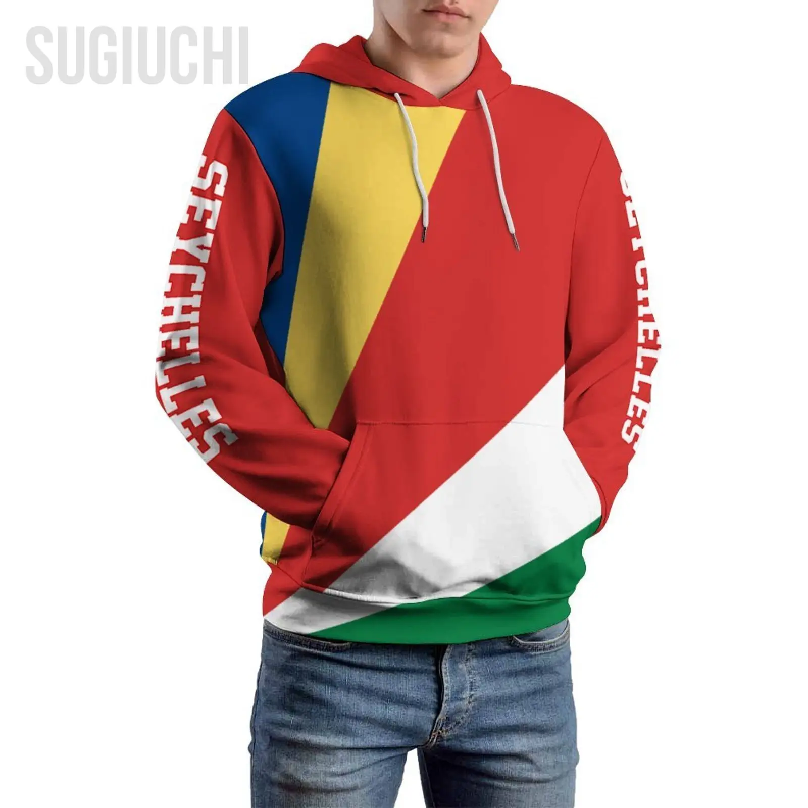 Unisex 3D Hoodie Seychelles Flag Men Women Polyester Harajuku Sweatshirt Pullover Hoodies Casual Cool