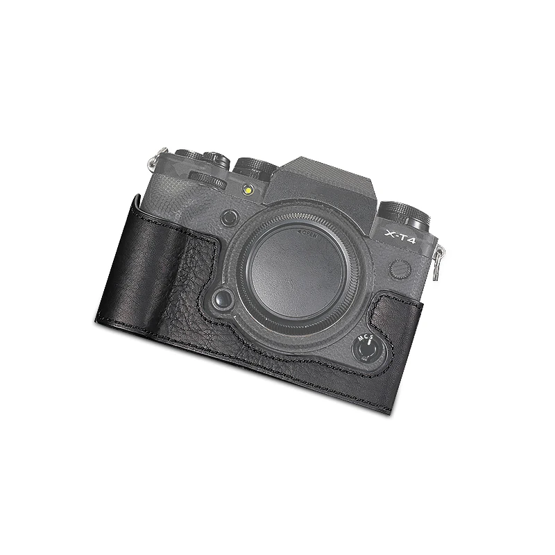 handwork Photo Camera Genuine leather cowhide Bag Body BOX Case For Fujifilm Fuji XT4 X-T4 XT-4 Protective sleeve box base