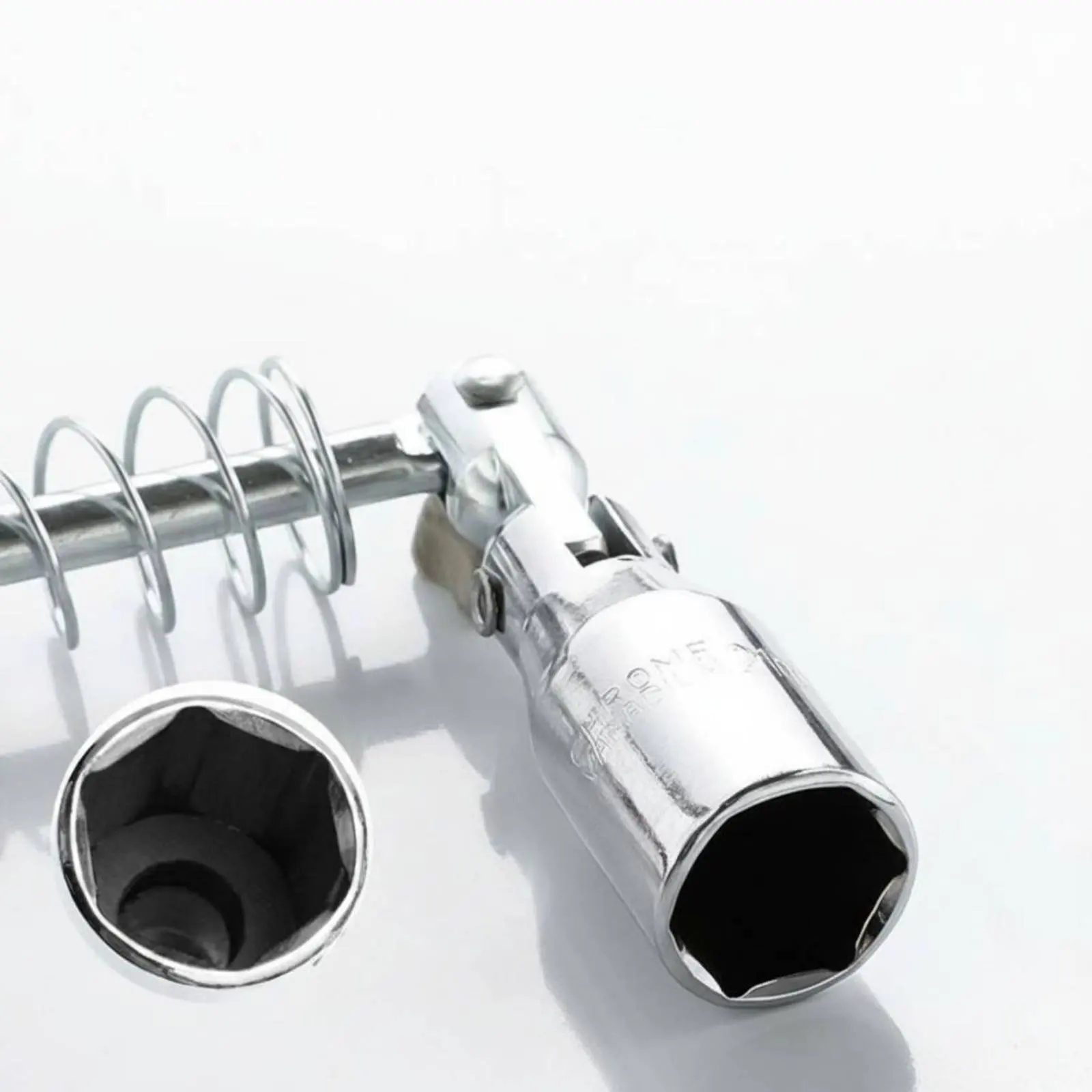 

Long Ignition Plug Socket Wrench Wear Resistant Universal Ignition Plug Socket Wrench Alloy Steel Portable Design for Mechanics