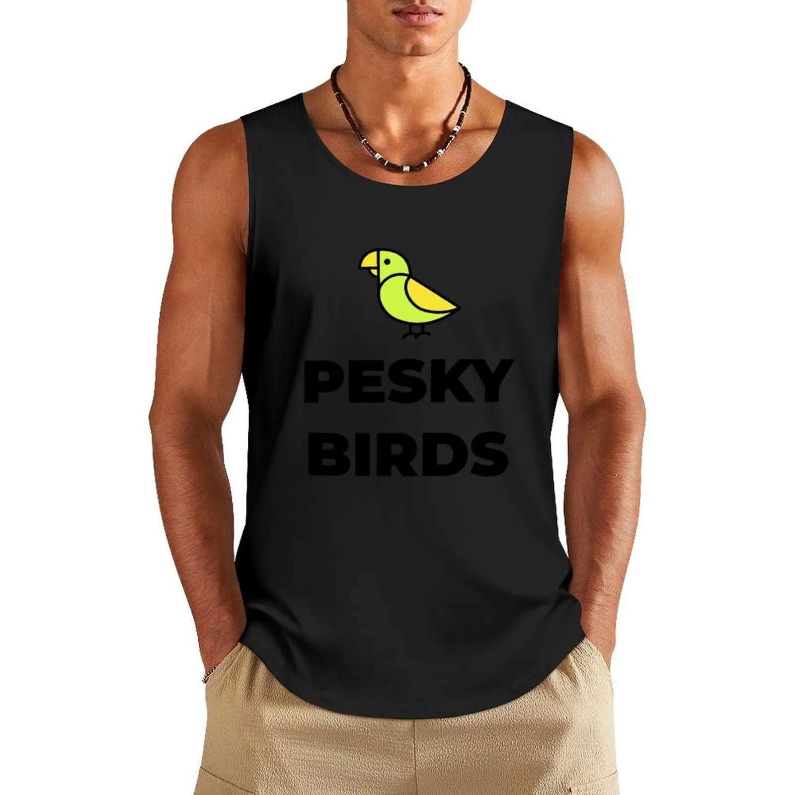 

pesky birds hermitcraft Tank Top summer clothes man 2025 bodybuilding men clothing men