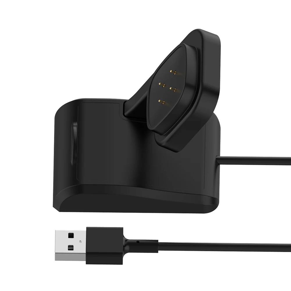 شاحن USB محمول لـ Fitbit Versa 3/Fitbit Sense كابل شحن محطة قاعدة السوار الذكي كابل شحن بديل