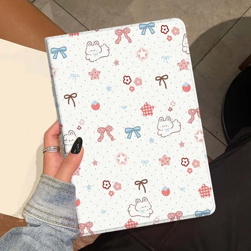 

Cute pink rabbit cartoon For Huawei MediaPad MatePad Air M6 M5 M2 T10s T5 C5e 10 11 12 X 10.8 SE Pro Cover Tablet Case