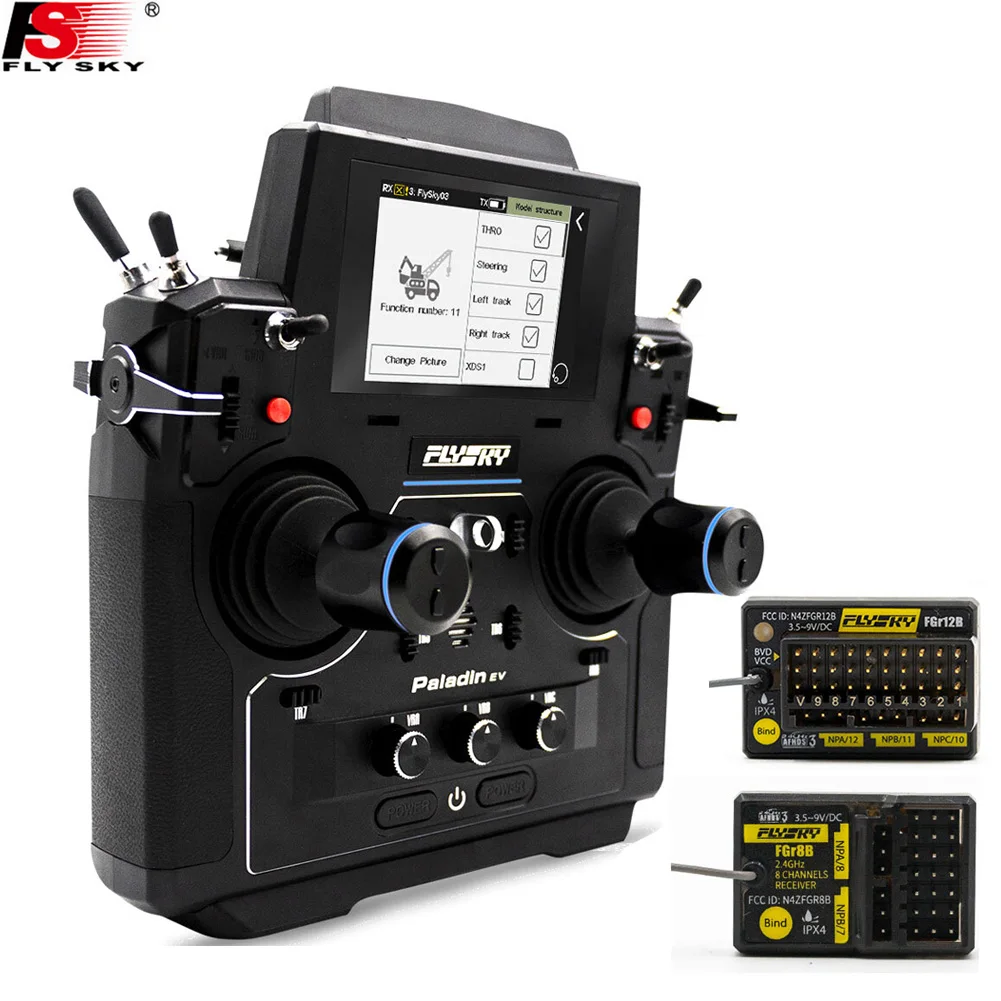 Flysky PL18 EV Paladin 2.4G 18CH 5D Hall Sensor Gimbals 3.5inch TFT Touch Screen AFHDS 3 Radio Transmitter for RC Racing Drone