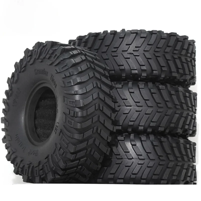 

4PCS 120MM 1.9 Rubber Rock Tyres Wheel Tires for 1:10 RC Crawler Car Axial SCX10 90046 AXI03007 TRX4 Redcat Gen8