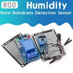 Rain water sensor module + DC 5V 12V Relay Control Module Rain Sensor Water Raindrops Detection Module for Arduin0 robot kit