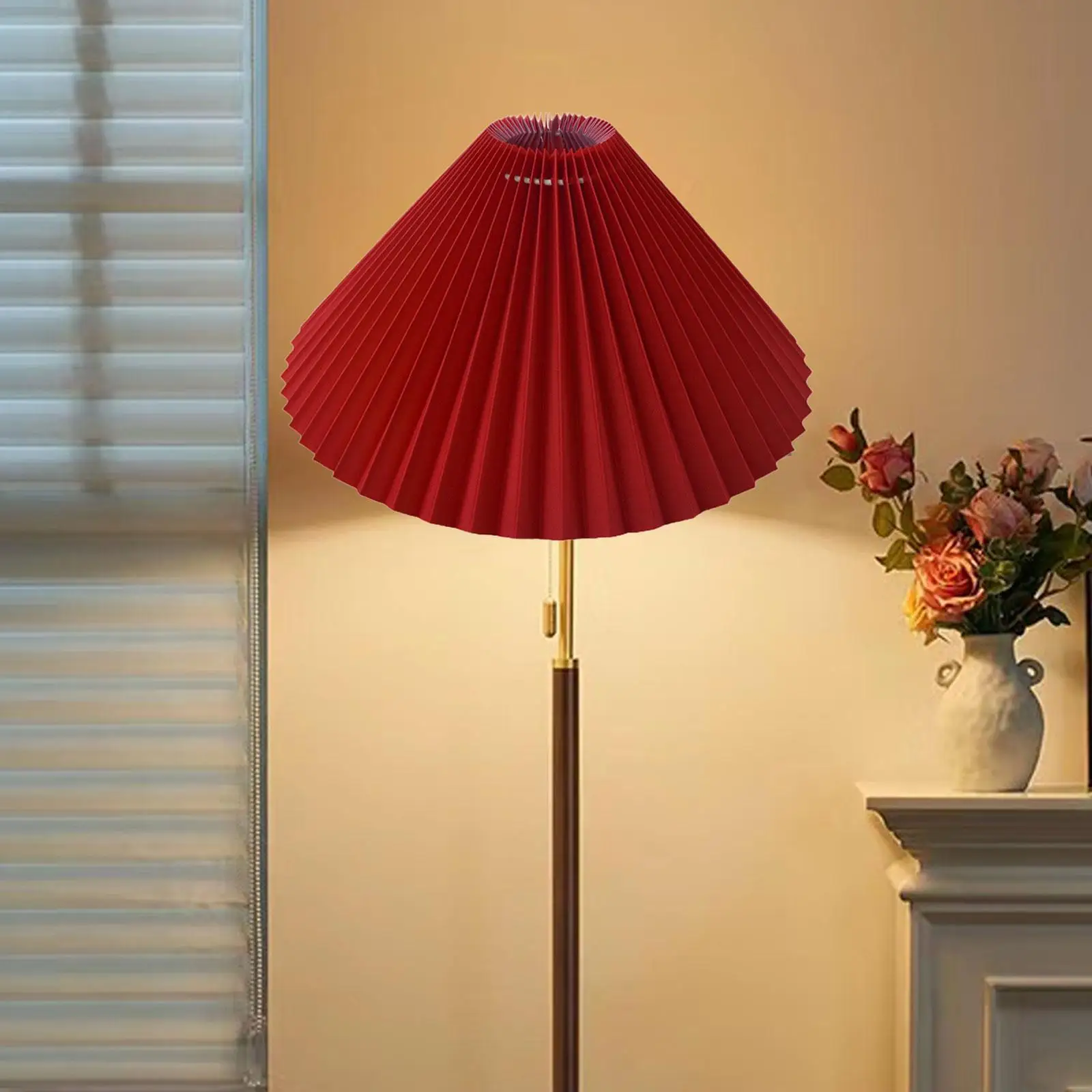 Pleated Lampshade Modern Lightweight Desk Lamp Cover for Kitchen Office Home