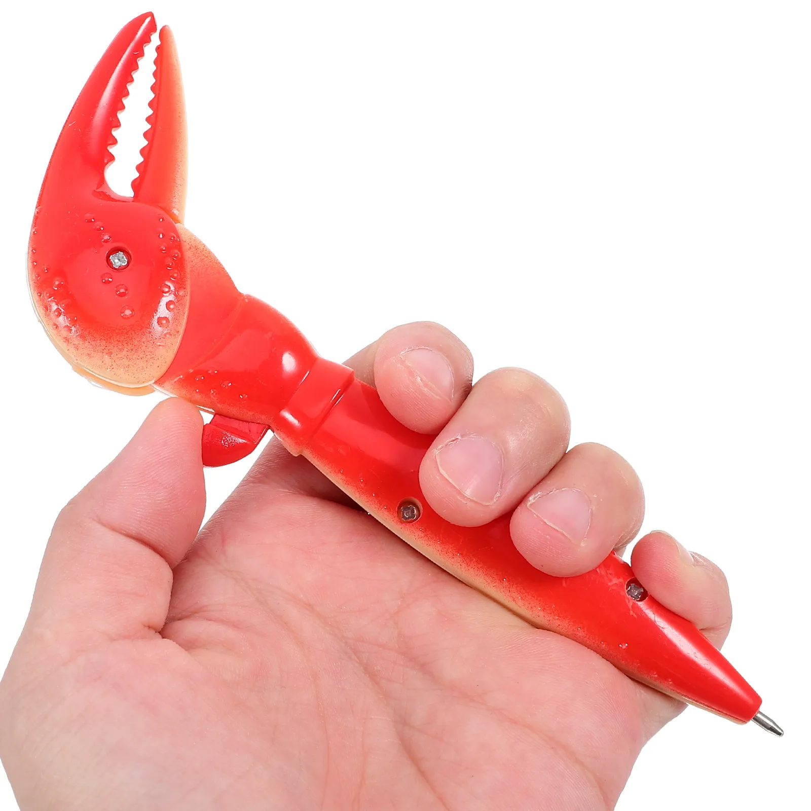 

2Pcs Funny Crab Shaped Ballpoint Pens Playful Claw Body Precise Fine Tip Writing Pens for Study Office Portable Comfortable Grip