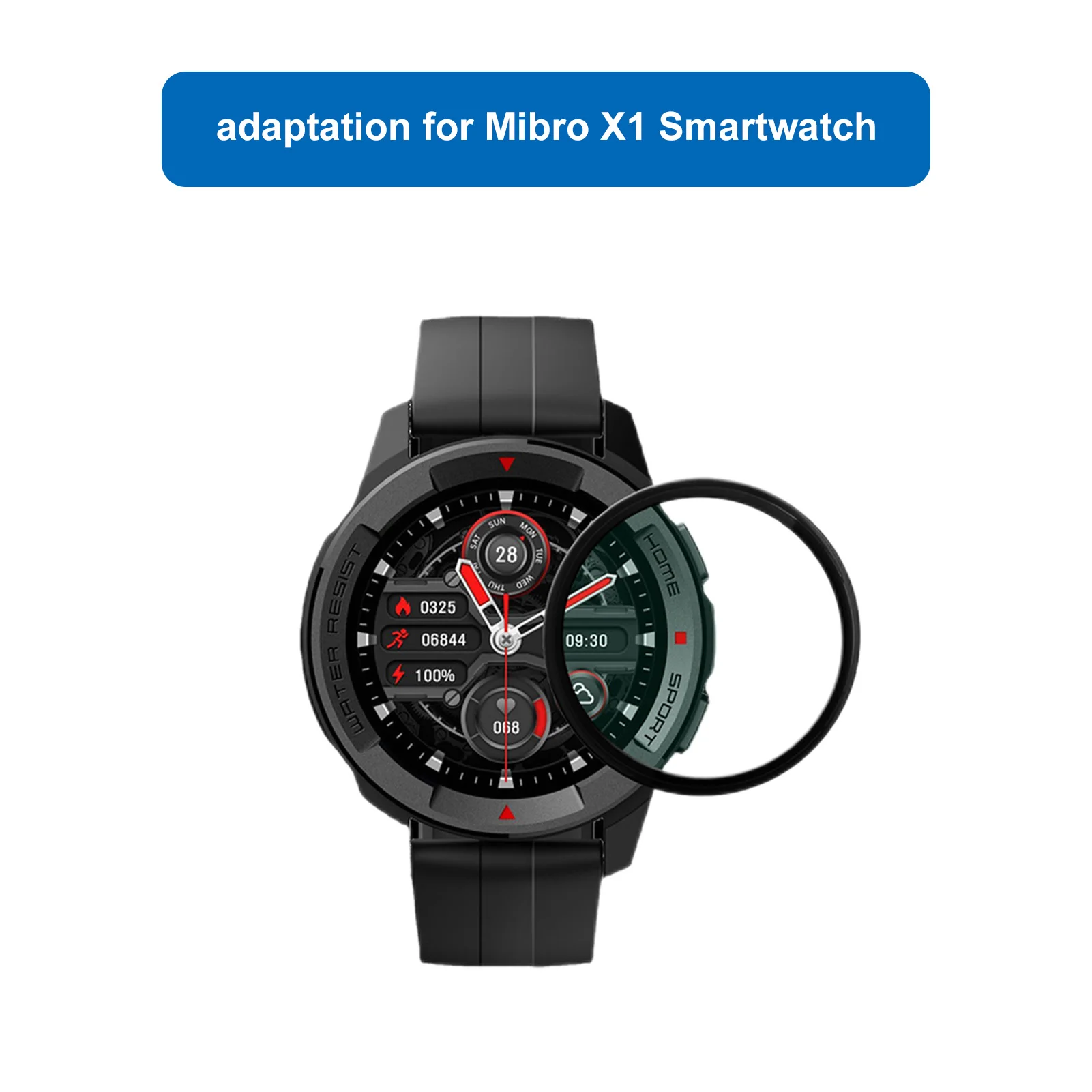 Smartwatch Protective Film For Mibros X1 Sport Smart Watch Display Screen Protector Full Cover Curved Soft Watch Accessories