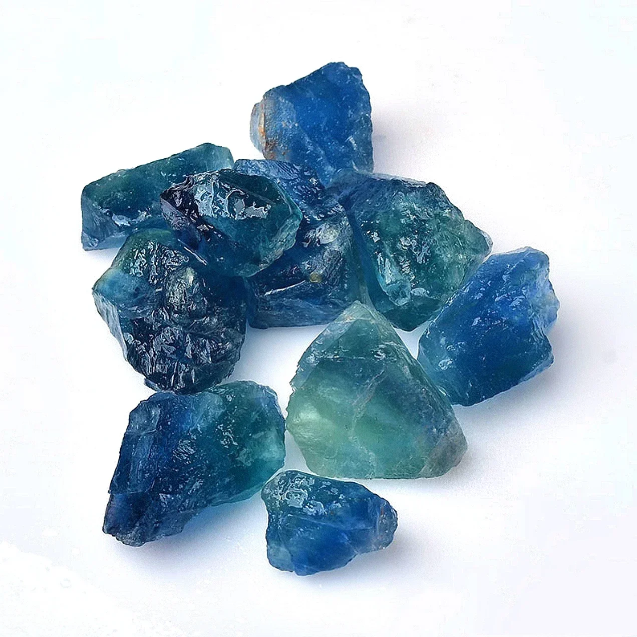 Real Crystals Blue Fluorite Cubic Throat Chakra Healing Stones Aromatherapy Stones Natural Stone Bulk 500g Stone Home Decor