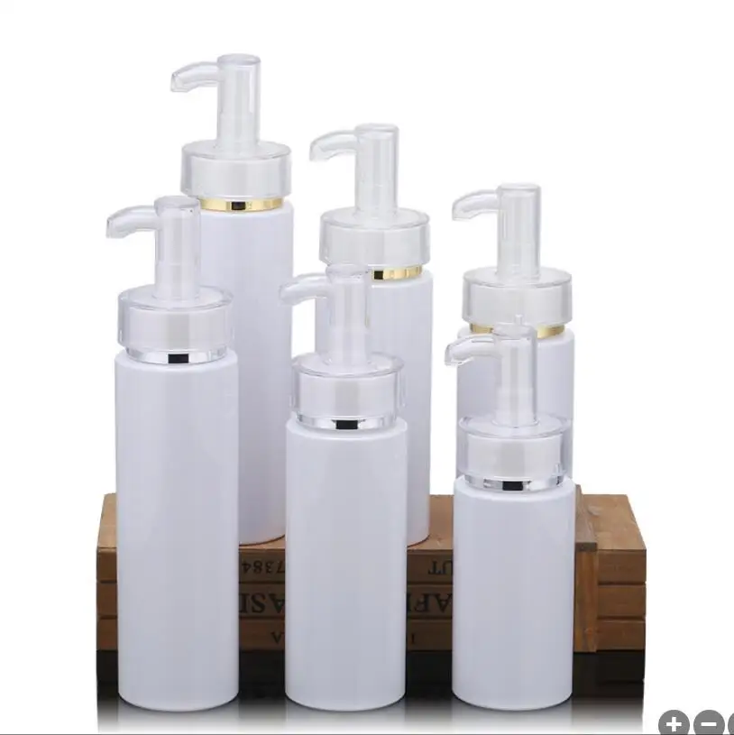 100ML120mlPlastic PET bottle pump lotion/emulsion/foundation/serum/shampoo essence toner liquid skin care cosmetic packing