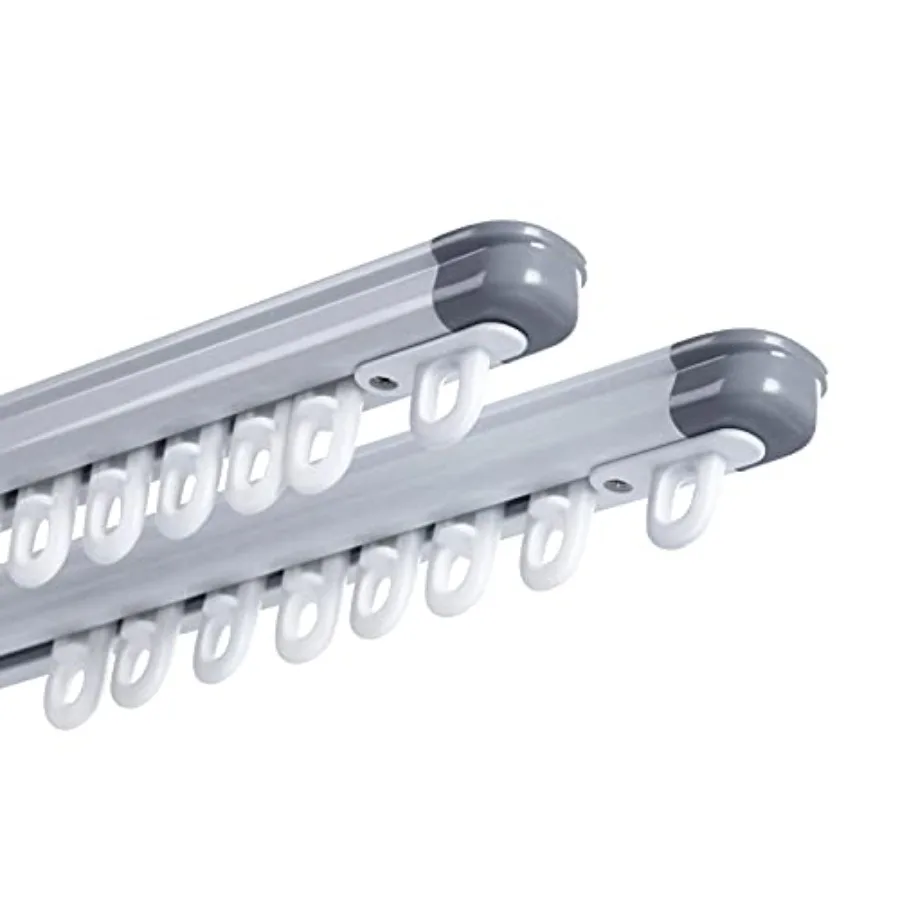 

Выдвижной карниз для штор без измерений, 51-94 дюйма, для разделения комнат, душевых занавесок, параллельных оконных проемов