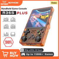 BOYHOM NEW R36PLUS Open Source System Retro Gaming Handheld Pocket Console 4 inch IPS Display 720*720 Built-in WiFi Kids Gift