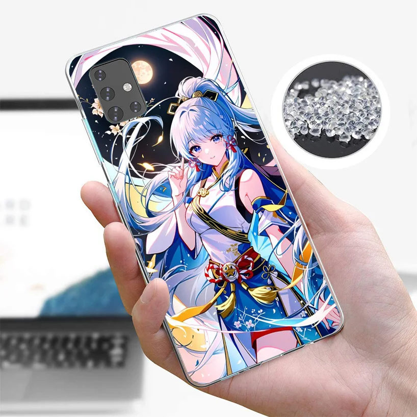 Genshin Impact Kamisato Ayaka Cover Phone Case For Samsung A51 A41 A31 A21S A71 A50S A40 A30S A20E A10S A6 A7 A8 A9 Plus Soft Fu