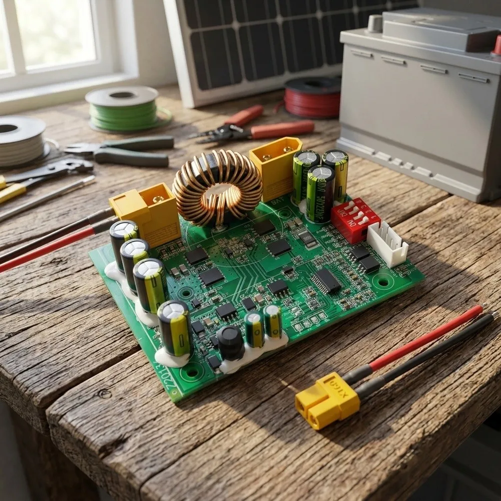 For MPPT 100W Photovoltaic Controller 10A for bare Board Installation for solar Charge Controller 11V-45V PV Compatibility
