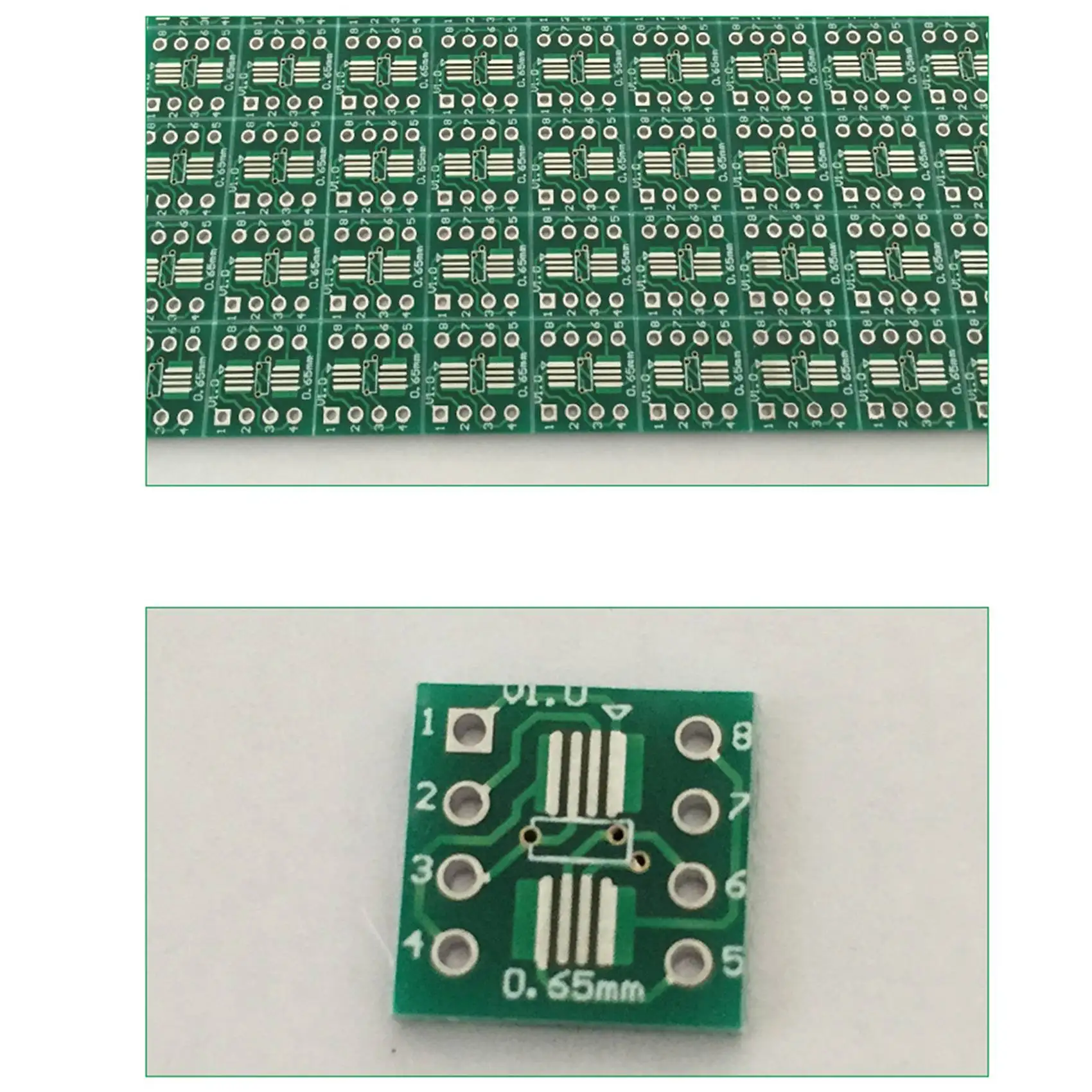 

500Pcs/Lot TSSOP8 SSOP8 SOP8 To DIP8 PCB SOP8 SOP Transfer Board DIP Pin Board Pitch Adapter