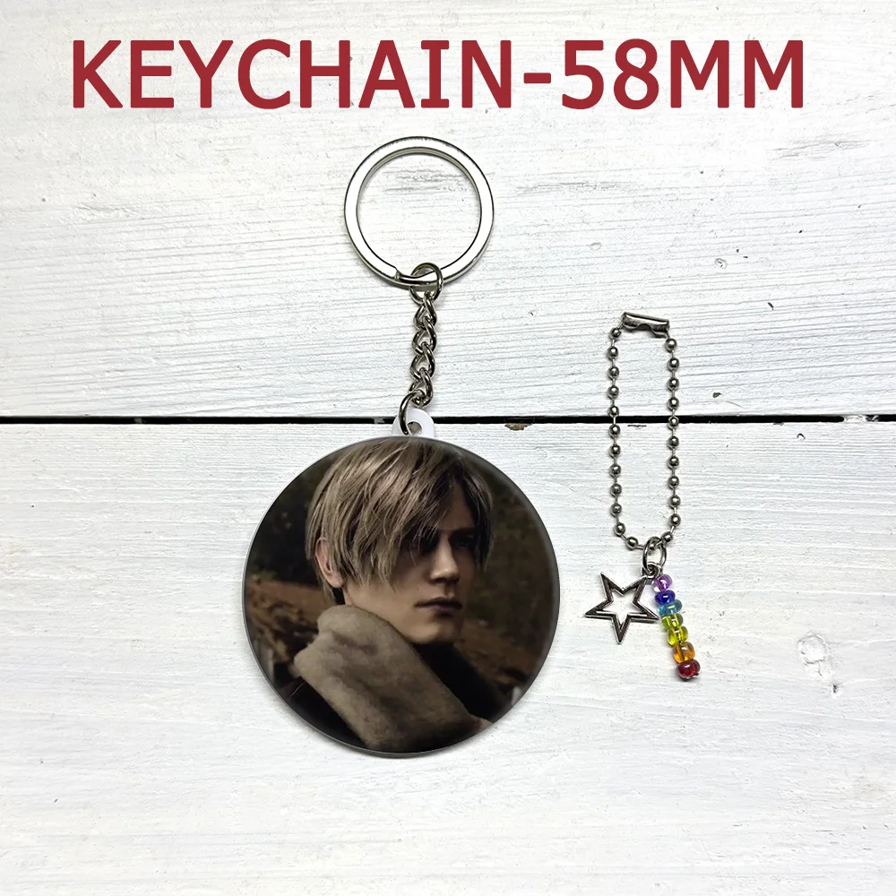 Leon Kennedy Pins Badge Soft Metal Button Keychains Lapel Pin Red Evil Game Creative Jewelry Hat Bag Jeans Leon Pin Brooch Gifts