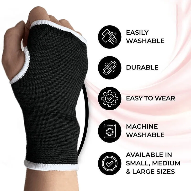 Reinforced Polyester Cotton Half Finger Palm Protection Sports Gloves for Cycling Weightlifting Fitness Training and Labor Work