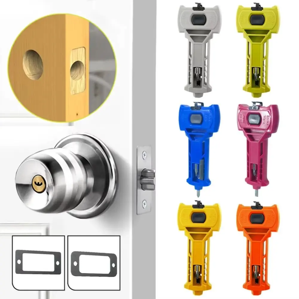Accurate Scoring Door Kit Square or Round Plastic Door Mortise Tool Door Mount Stainless Steel Door Installation Kit