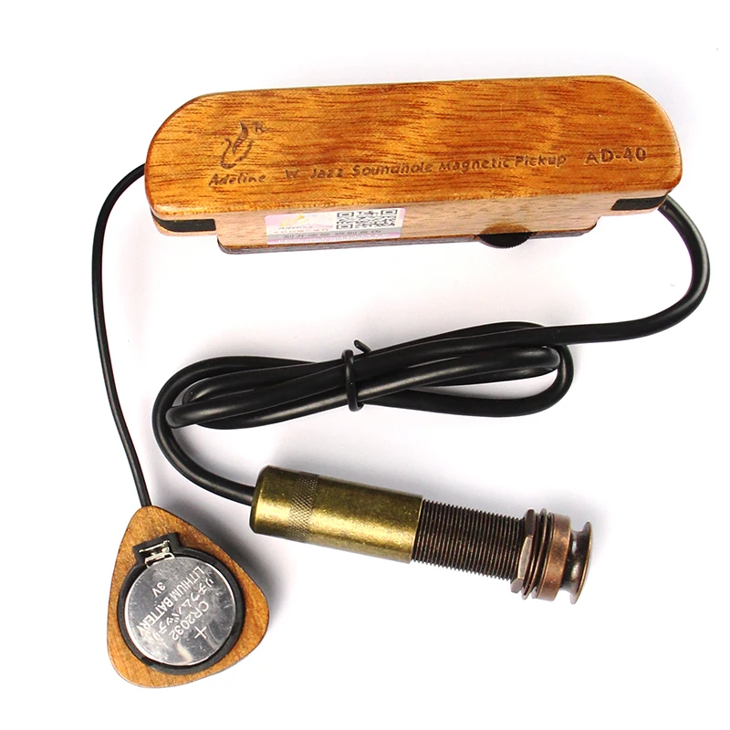 Custom Solid Wood Magnetic Sound-Absorbing Guitar Pickup With Soundhole For Stringed Instruments Parts & Accessories