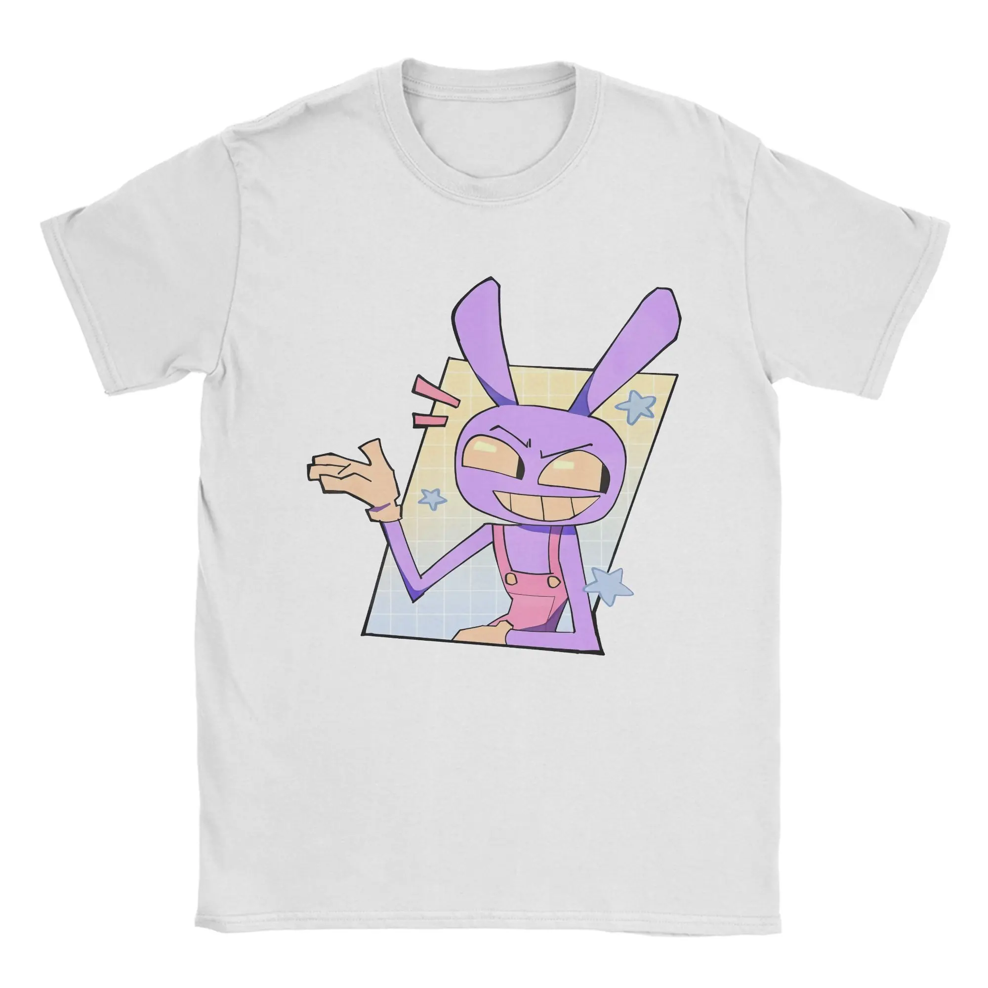 Cartoon Digitals Circus Men T Shirt Humor Tees Short Sleeve Round Neck T-Shirt Pure Cotton 4XL 5XL 6XL Tops
