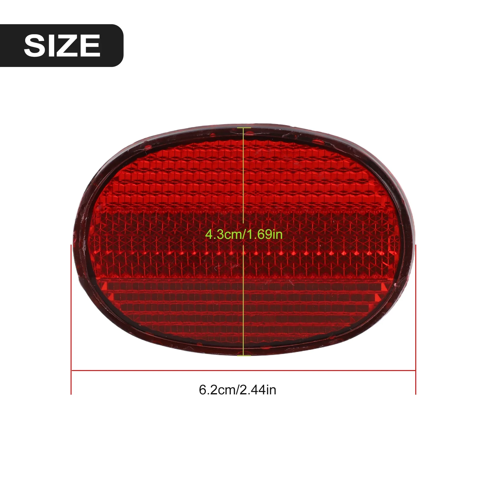 2Pc Bicycles Oval Rear Mudguard/ Reflector Bike Oval Rear/ Fenders Reflector Bicycles/ Safety Reflector Parts - Image 6