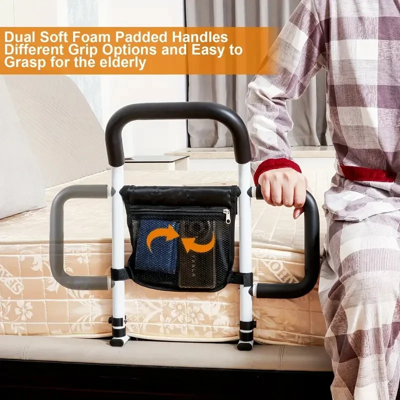 Bracket Ergonomic Stability Rehabilitation Therapy Supplies Rail Handrail Folding Bedside Adjustable Elderly Pregnant Bed Assist