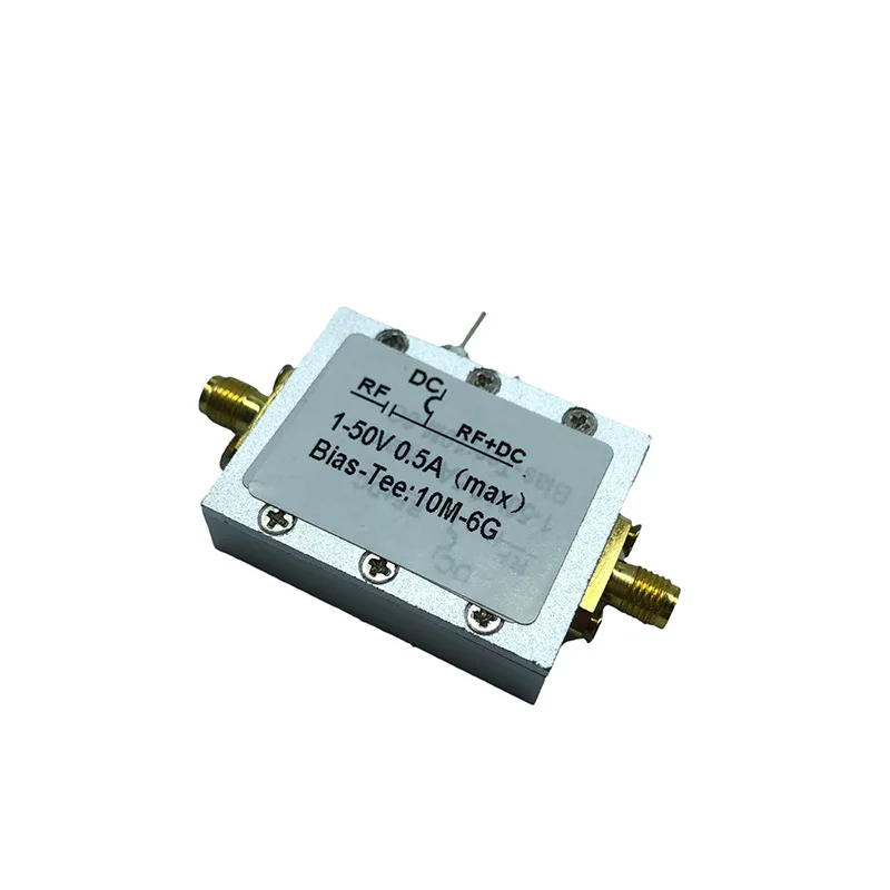 RF DC Break Device Biasing Device Coaxial Feed Bias Tee 10MHz-6GHz　Low Insertion Loss