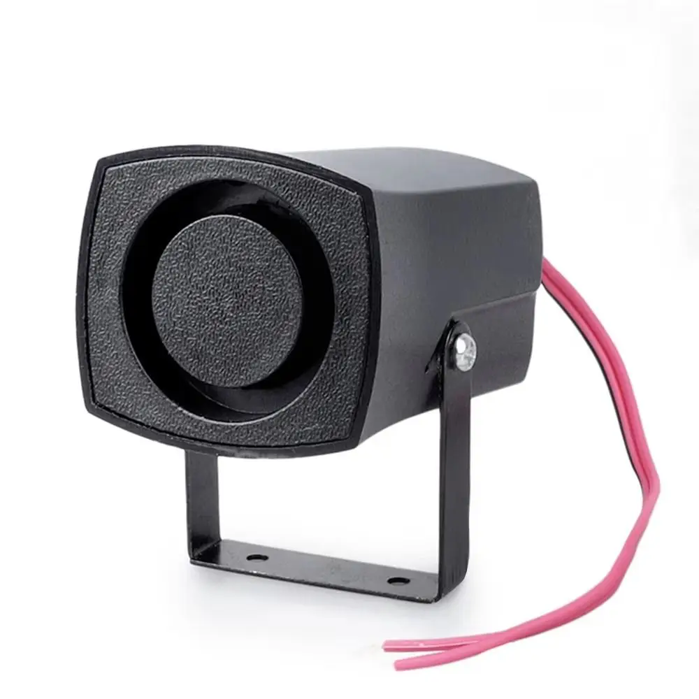 6 Tones Car Reversing Alarm 12-24V Slim Invisible Auto Warning Siren Sound Loud Sound Looping Sound Truck Alarm Horn Car