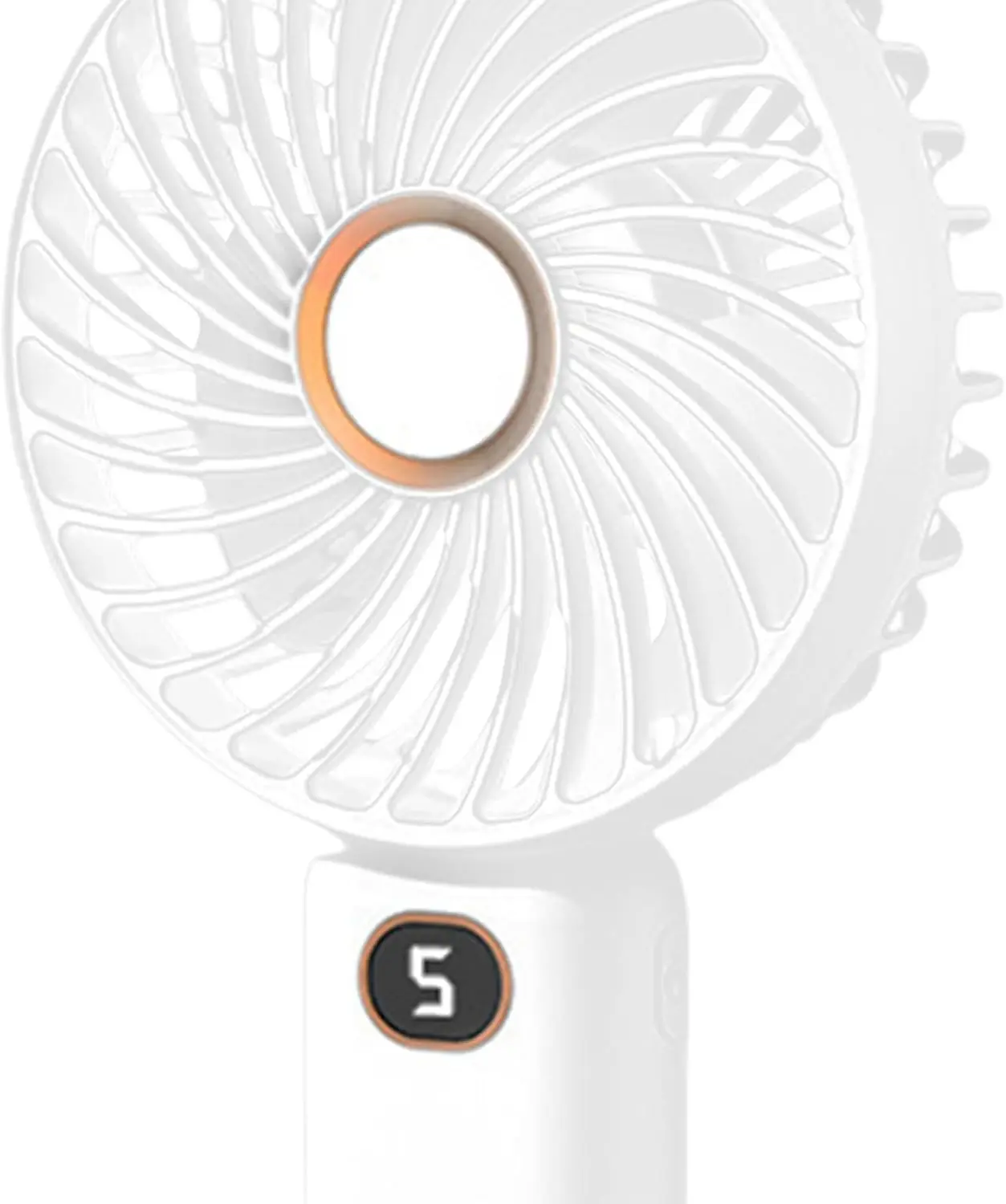 Мини-портативный вентилятор, персональный охлаждающий вентилятор, 5-скоростной легкий USB перезаряжаемый ручной вентилятор для путешествий на открытом воздухе, пляжа, для женщин и девочек