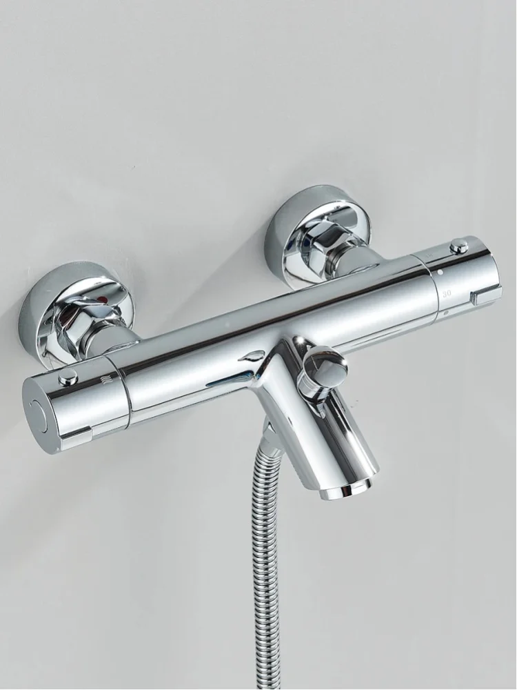 Thermostatische Duscharmaturen-Set Badezimmer Thermostat-Mischbatterie Badewannenarmatur Mischventil