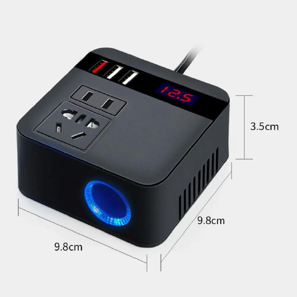 

Power Converter Reliable Car Inverter Charger High Power High Compatibility 100W 12V 24V to 110V 220V Car Inverter