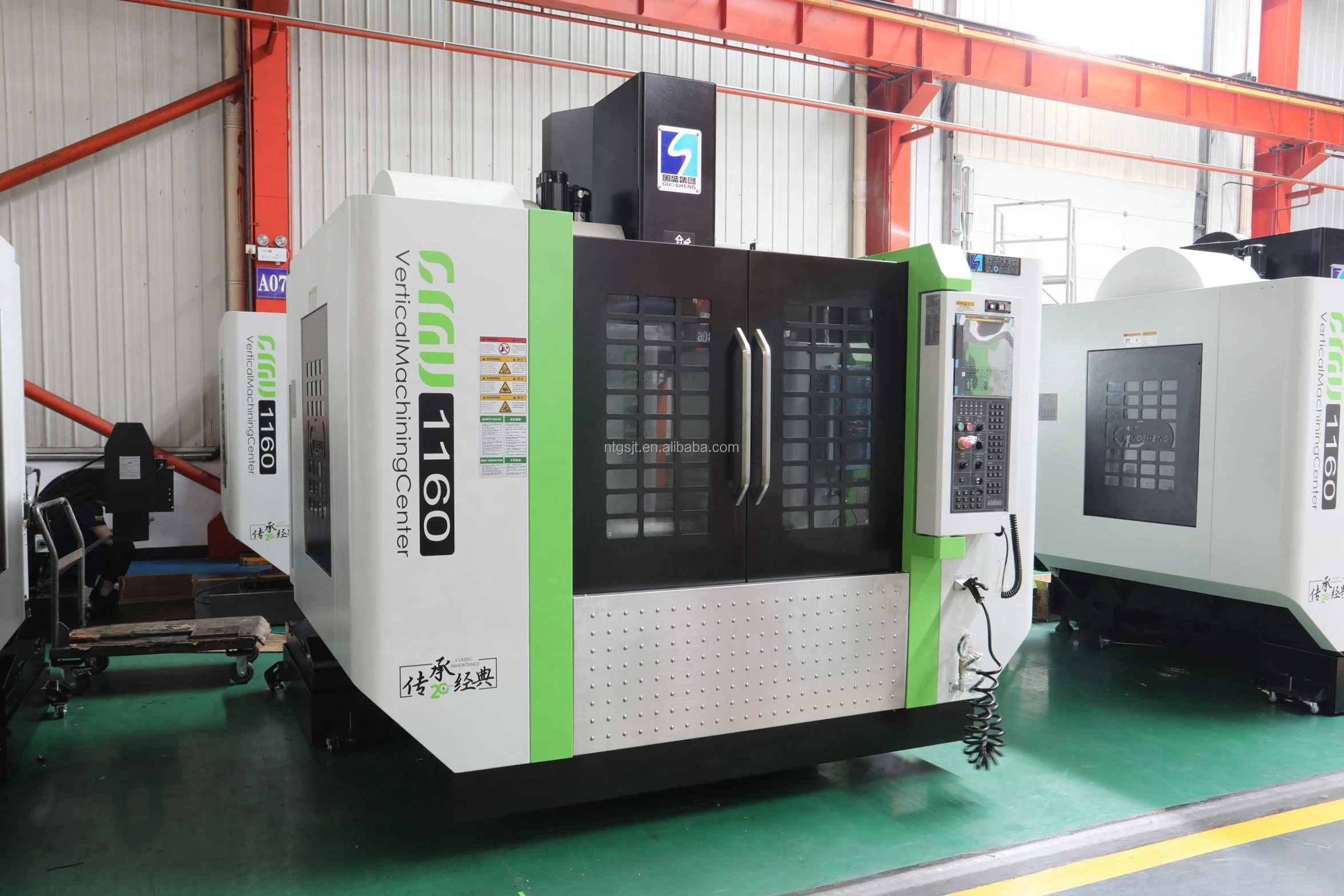 Husillo cónico Vertical CNC Milg Hining Center Use sistema de Control Fanuc, CMV1160, alto rendimiento, 3 ejes, BT40