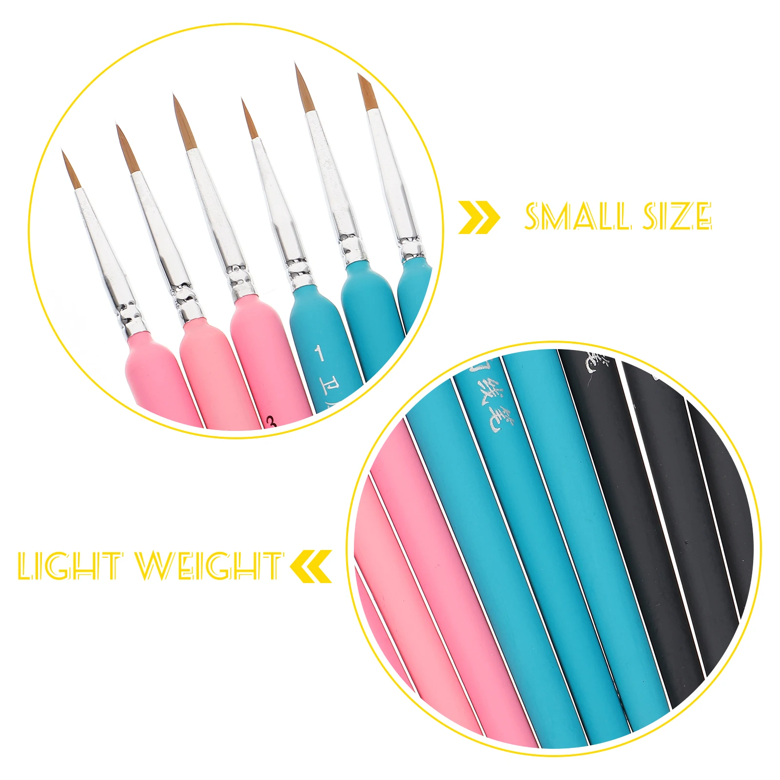 

9 Pcs Detail Hook Pen Traditional Chinese Painting Miniature Brushes Watercolor
