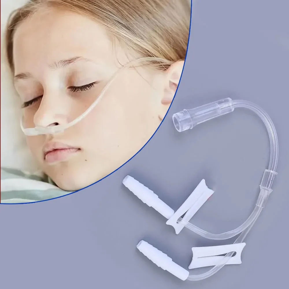 

1Pc Oxygen Tube Three-way Nasal Cannula Connector Oxygen Concentrator Accessories Breathing Tools Three People Inhale Oxygen