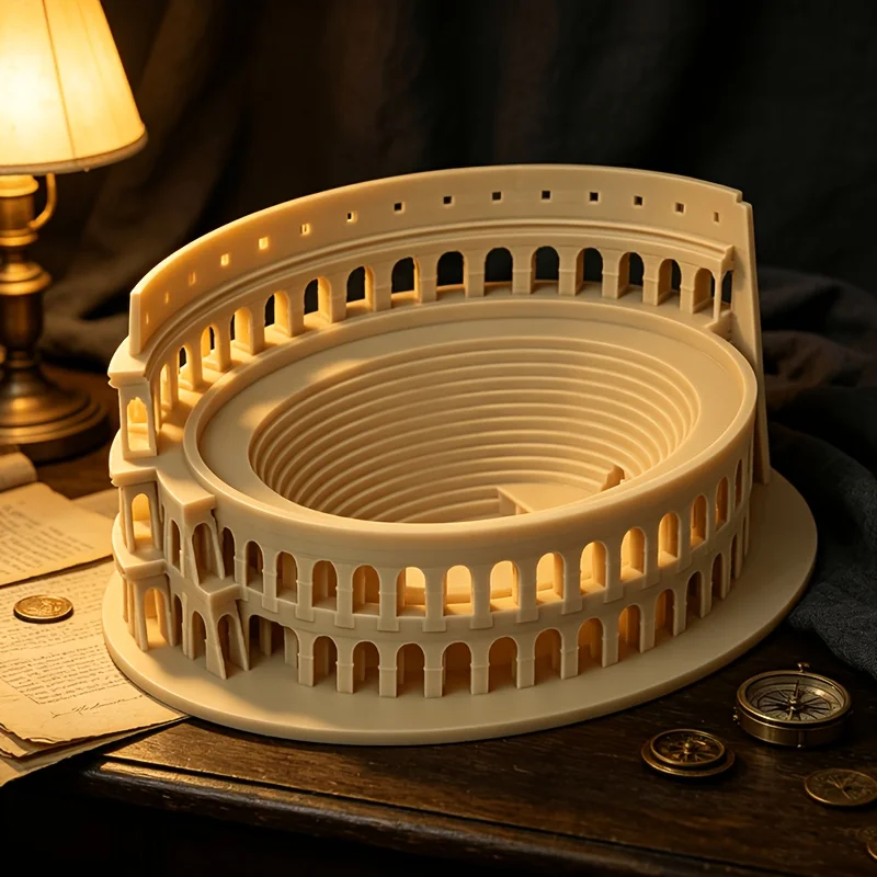 Ancient Roman Colosseum Architectural Ornament Historical Landmark Merchandise Desktop Decoration Popular Science Teaching Craft