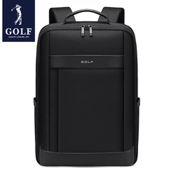 GOLF Business Backpack Men Shockproof Laptop Bag 16 inches Waterproof Multiple Compartment Backpack Slim Black Office Back Pack