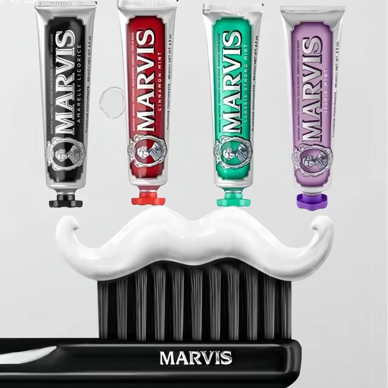 85 مللي معجون أسنان مارفيس مبيض بالنعناع نفس منعش نظيف إزالة بقع الدخان اصفرار مضاد للحساسية يمنع تسوس الأسنان #4