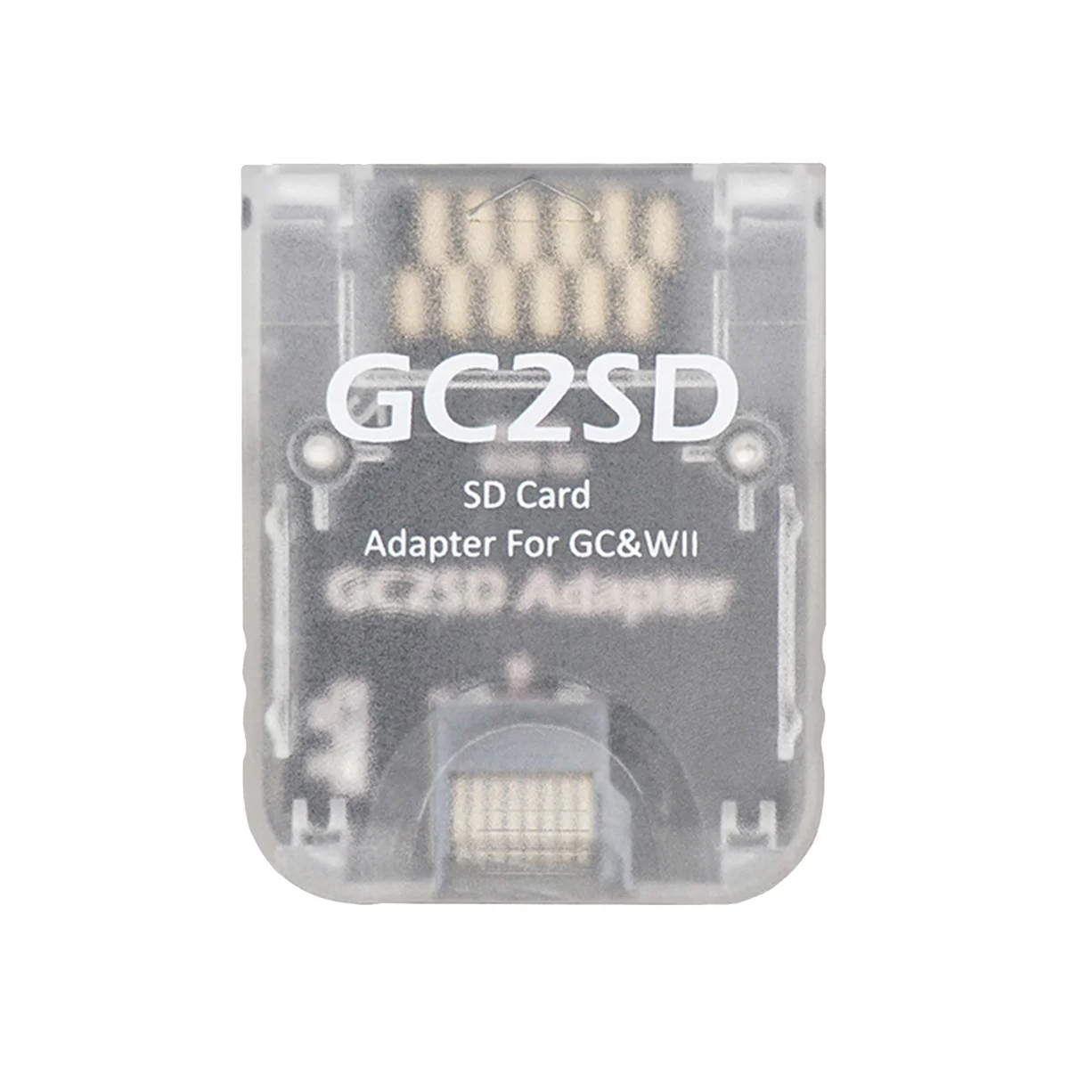 GC2SD อะแดปเตอร์ GC ไปยัง SD การ์ดหน่วยความจำอะแดปเตอร์บัตร TF หน่วยความจำเครื่องอ่านการ์ดสำหรับ NGC GameCube คอนโซลเกม Wii คอนโซลเกม (C)