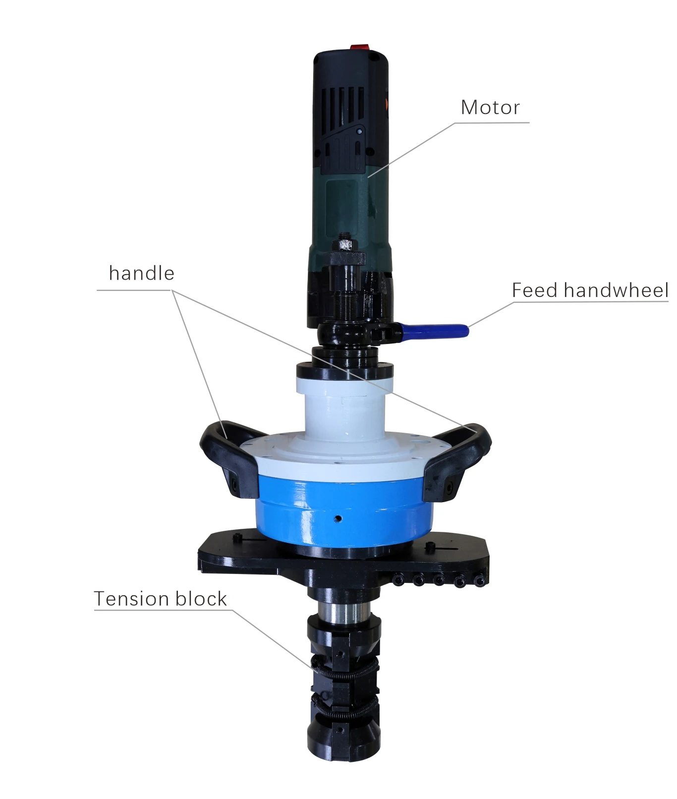 150-330mm Heavy Duty Steel Pipe Beveling Machine Hydraulic 1.6KW Powerful Pipe Edge Cutting and Beveling Machine