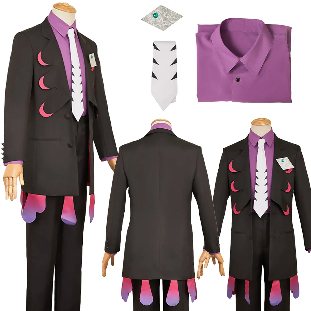 

Fantasia Legend Z to A Corbeau Cosplay Clothing 2025 Anime Cartoon Disfraz Costume Men Fantasy Halloween Carnival Party Cloth