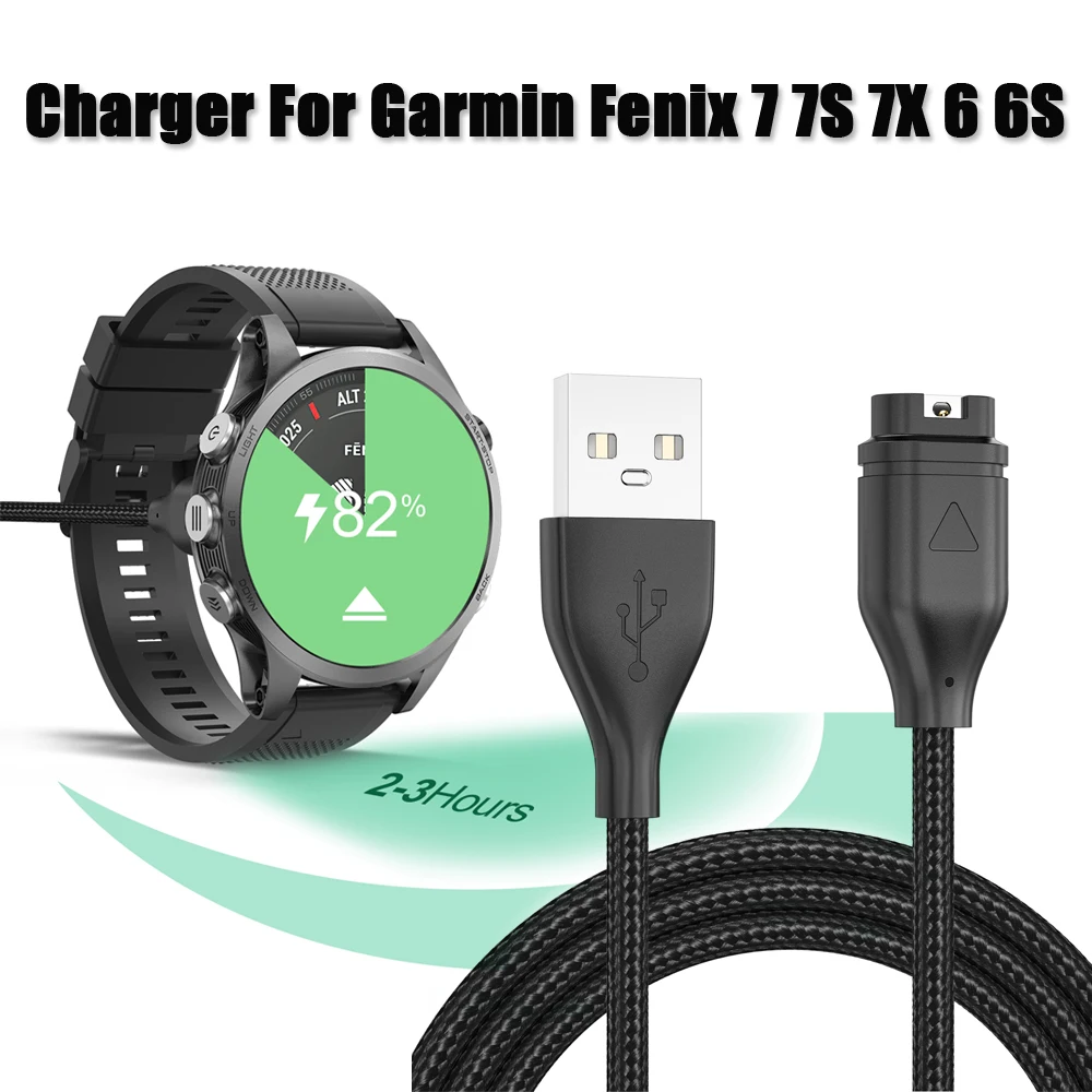 USB Typ-C Ladekabel für Garmin Fenix 7 7S 7X 6 6S 6X 5 X 5S Vivoactive 3 Forerunner 945 935 245 Instinct 2 Ladegerät
