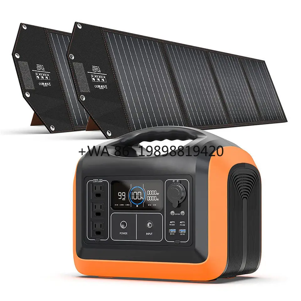 Portable 1800w Outdoor Solar Energy System Power Station High Quality Lithium Power Station Generator With Solar Panel