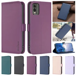 NOKIA C32 Case For Nokia C32 Leather Wallet Case For Nokia C 32 NokiaC12 C22 Cover Luxury Magnetic Soft Phone Protect Cases Etui