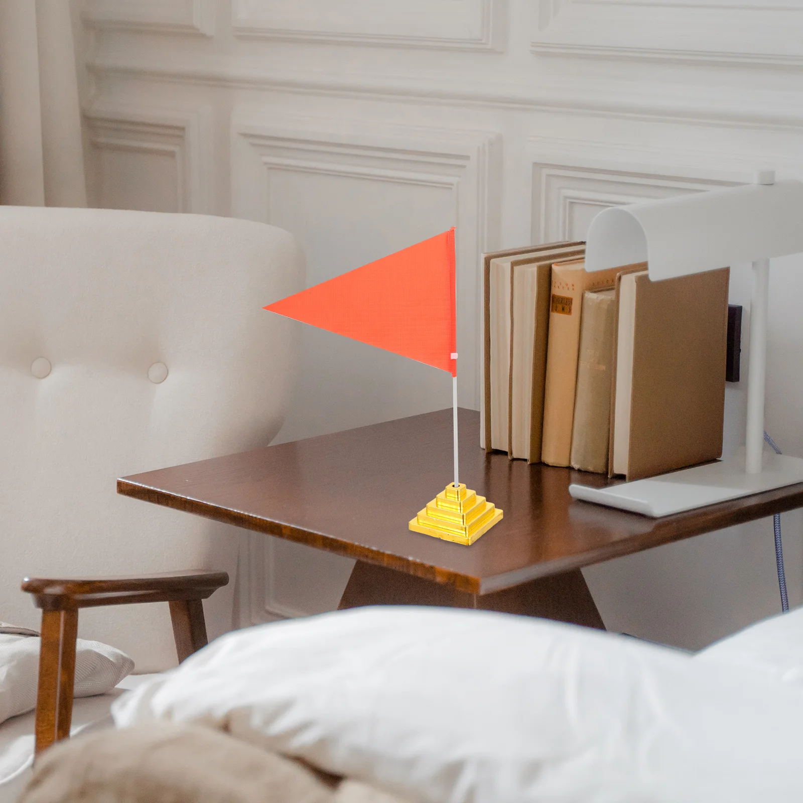 

30pcs Desktop Holders Square Plastic Flagpole Bases For Meeting Tabletop Flag Stands Portable Flag Support Bases