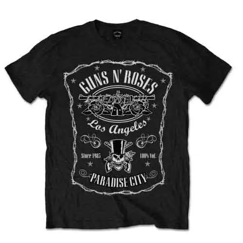 

Guns N Roses 'Paradise City Label' T shirt - NEW