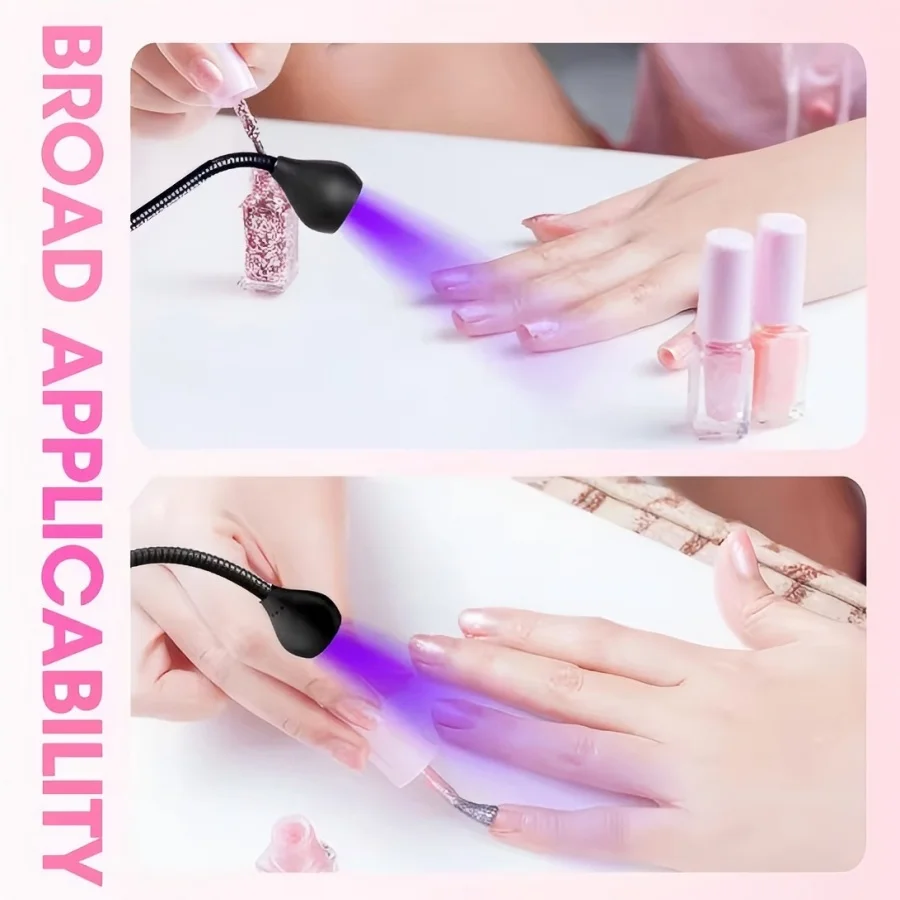 UV led nagellamp Golflengte clip creatieve nagelschoonheidslamp uitharding ultraviolet lichttherapie nagellamp nagellamp met één woord